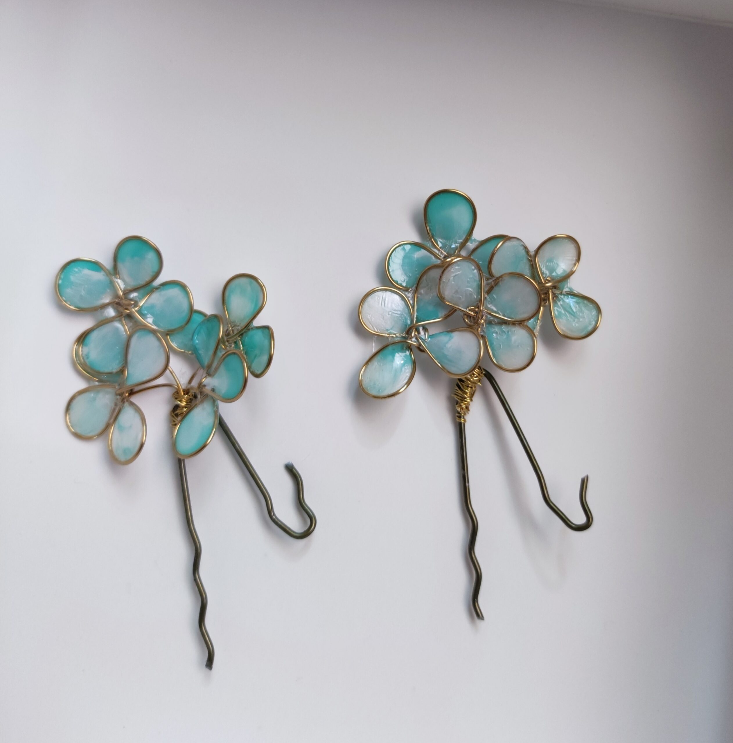 Horquillas Verde agua.