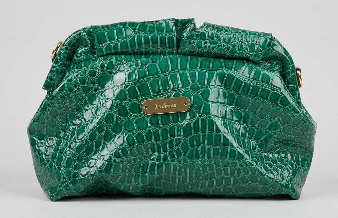 Bolso piel verde